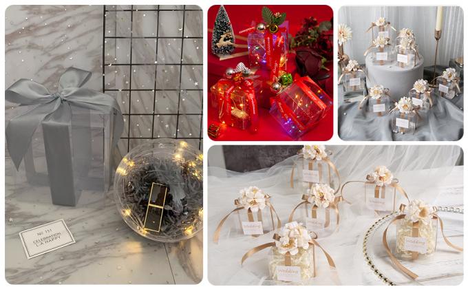 De Dozen van de gunstgift, dienblad, deden Containers, kruik, fles, Vierkante Opslagbakken, Huwelijk, Partij in dozen, Verjaardagsgeschenk 8