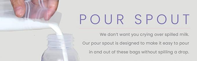 De Zakken van de melkzak, Waterdicht, Geurbewijs, Hermetisch, de Greeptribune van de Schuifritssluiting op Pakket 10