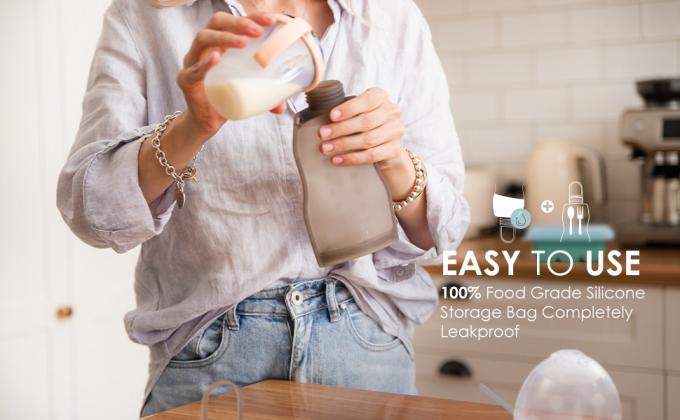 Hermetische Zakzakken, de Zakken van de Schuifzak, de Zakken van de Ritssluitingszak, Moedermelkopslag, het pompen, het bevriezen 1