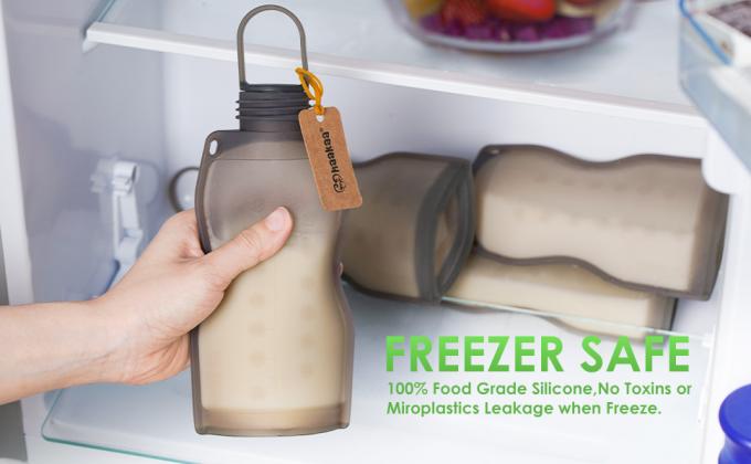 Hermetische Zakzakken, de Zakken van de Schuifzak, de Zakken van de Ritssluitingszak, Moedermelkopslag, het pompen, het bevriezen 0