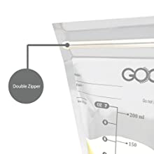 De voedende Zak van het Melkpoedervoedsel, de Gemakkelijke Zak van de Melkdiepvriezer, giet, spuit, snelt Hoogste, Opnieuw te gebruiken Gesloten Open en Pit 0