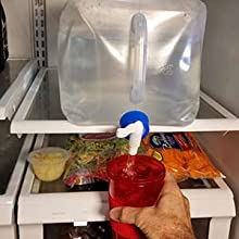 Watercontainer met Spon, de Kruik van de Opslagdrager, Wandelingsrugzak, Overlevingsuitrusting, Waterkantine 0