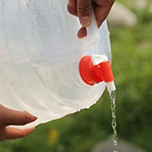 De draagbare Kruik van de Wateropslag, Waterdrager, Vouwbare Kantine, ROOSTERT het Kamperen in openlucht Wandeling 2