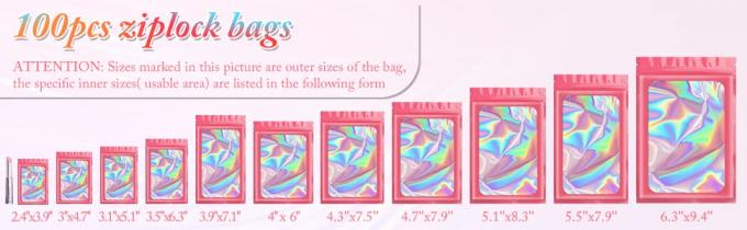 De veelvoudige Zak van Gebruikssamll, Steekproefzakken voor Partijlevering, Valse Wimpers, Schoonheidsmiddelen, Juwelen 0