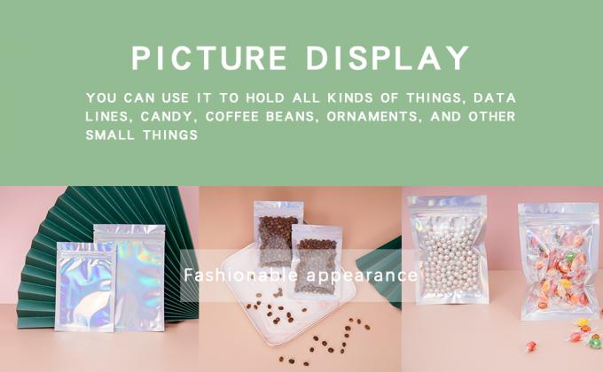 De Zakken van foliemylar, de Zakken van de Foliezak, Multifunctionele Resealable opslagzakken, Opnieuw te gebruiken, Rekupereerbaar, 3