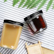 Mini Canning Jars With Black-Deksels, het Schoonheidsmiddel van de de kruikcontainer van de glasopslag, Lotion, Room, Make-up 7
