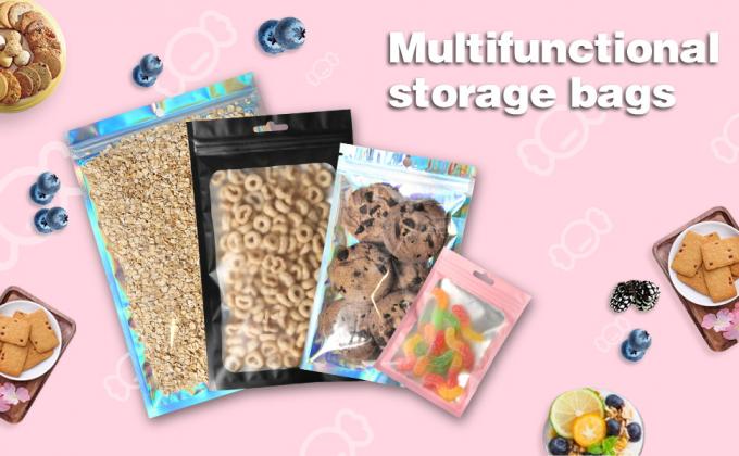 Resealable Ritssluitingszak, Mylar-Zakken, Resealable Zakken van het Geurbewijs, de Zak van de Aluminiumfoliezak 0