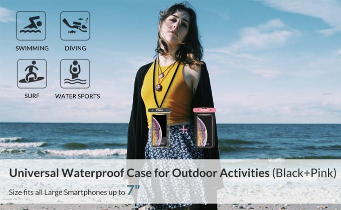 Dubbele de Telefoonzakken van de Ritssluitingsverbinding, Waterdicht Geval, Universele grootte, dirtproof, stofdicht Smartphones-pakket 0