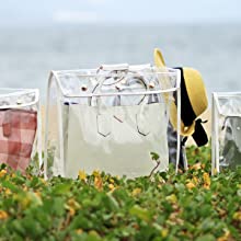 Modieuze de Handtasbeurs van pvc van de Ontwerpluxe, Organisator Dust Cover, Zakbeschermer, Magnetische Onverwachte Sluiting 6