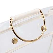 Modieuze de Handtasbeurs van pvc van de Ontwerpluxe, Organisator Dust Cover, Zakbeschermer, Magnetische Onverwachte Sluiting 3