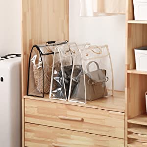 Modieuze de Handtasbeurs van pvc van de Ontwerpluxe, Organisator Dust Cover, Zakbeschermer, Magnetische Onverwachte Sluiting 16