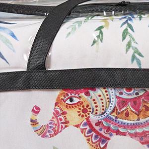 De Zak van de klerenopslag, Make-uporganisator With Reinforced Handle, Vinylopslagzakken, Dubbele Ritssluitingen, Bewegende Totalisators 1