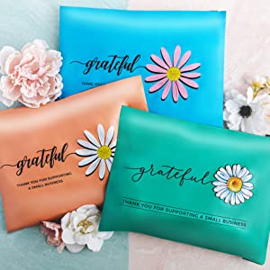 Dankt het Biologisch afbreekbare Composteerbare Polymeer van PLA Polylactide & van PBAT, installatie-Gebaseerde 100%, u de Verpakkende Zak van Mailer 3