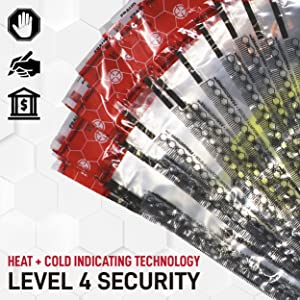 ICAO die met vrijstelling van rechten, STEBs-Zakken, de Opslag van de Douaneluchthaven, de Zakken van de Kleinhandelswinkelveiligheid, knoeit Duidelijk Bewijs verpakt 3