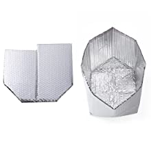 De aluminiumkoeler verzegelde Geïsoleerde Zak, Zak van de Handvat de Thermische Lunch, Hete Koude Zak, Vervoer, Behoud 6