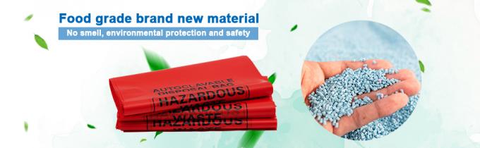 De Verwijderingszakken van polypropyleenbiohazard, Waarschuwingsetiket, Gedrukte Sterilisatie, Afvalzakken met Biohazard-Symbool 0