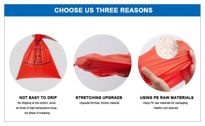De Verwijderingszakken van polypropyleenbiohazard, Waarschuwingsetiket, Gedrukte Sterilisatie, Afvalzakken met Biohazard-Symbool 3