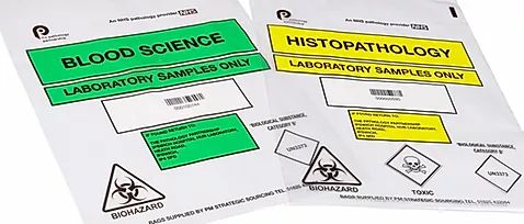 De Zakken van het bloedvervoer, de Zakken van de Bloeddoorgang, de Zakken van het Bloedvervoer, reclosable specimen, lekbewijs 1