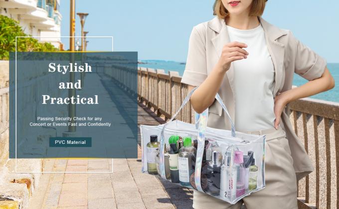 Pvc-Toiletry van de Reismake-up Opslagzak, Grote Capaciteit Tote Bag, Kosmetische Klerenorganisator Bag 0