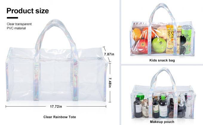 Pvc-Toiletry van de Reismake-up Opslagzak, Grote Capaciteit Tote Bag, Kosmetische Klerenorganisator Bag 3