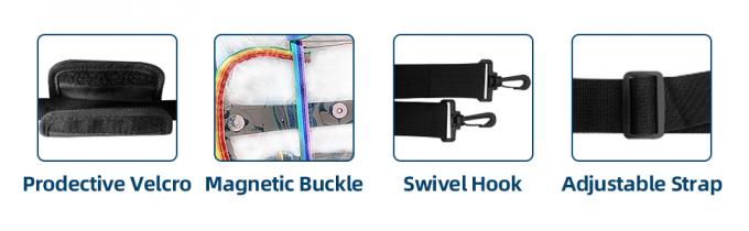 Pvc, Nylon, het Stadionzak van de schuifsluiting, Duidelijke totalisatorzak, de Handtas van de Strandzak, Reis & Gymnastiek Zippered Tote Bags 2