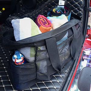 Mesh Beach Bags Totes, Buitengewoon brede Zakken, Overmaatse Grote Duffle-Zak, netto zakken, de Zakken van de Kruidenierswinkelopbrengst 5
