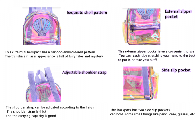 De Zak van School Daypack Travel Caming van de rugzakstudent voor Vrouwenmeisjes, Drawstring-Zakken, Veelkleurige regenboog 1