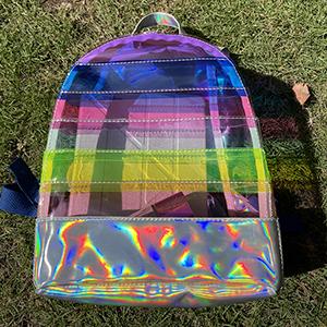 De Zak van School Daypack Travel Caming van de rugzakstudent voor Vrouwenmeisjes, Drawstring-Zakken, Veelkleurige regenboog 18