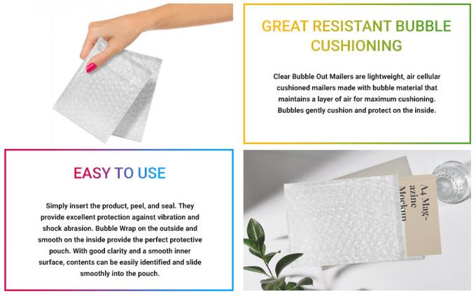 De bel doet uit Zakken, het Verschepen Mailers, de Beschermende Verpakkende Zakken van de zelf-Verbindingsbel, Schokbestendige Schuimzakken in zakken 8