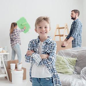 Het Blad van schildersplastic drop cloths, Waterdicht, roestvrij, de Dekking van het anti-Stofmeubilair, Laagdekking, Meubilairdekking 4