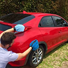 De Autowas van auto Schone Toebehoren het Schoonmaken Reeks 7 in 1 Draagbare Autowasseretteuitrusting, Borstelzwabber, Microfiber-Autohanddoek 12