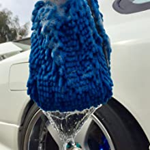 De Autowas van auto Schone Toebehoren het Schoonmaken Reeks 7 in 1 Draagbare Autowasseretteuitrusting, Borstelzwabber, Microfiber-Autohanddoek 9