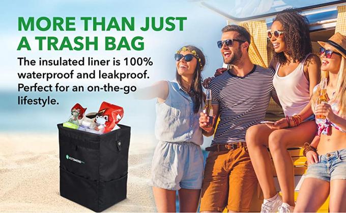 De Hangende Zak van het autoafval, van de Organisatorcollapsible portable waterproof van Opslagzakken de Lekvrije Bak van het de Autohuisvuil 10