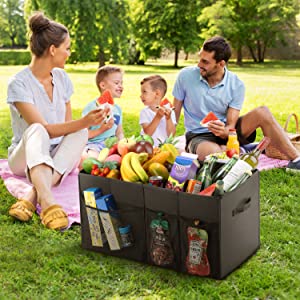 De Organisator For SUV, Uitzetbare Grote Capaciteit, Stevige de Opslagorganisator van de autoboomstam van de Ladingsboomstam, glijdt niet Bodem uit 17