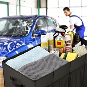 De Organisator For SUV, Uitzetbare Grote Capaciteit, Stevige de Opslagorganisator van de autoboomstam van de Ladingsboomstam, glijdt niet Bodem uit 19