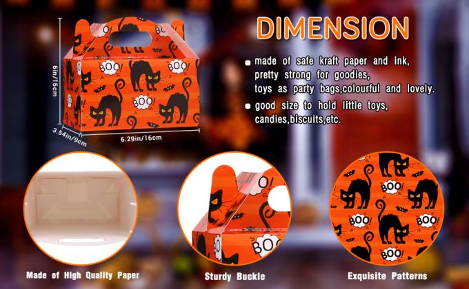 De Zakken van het pompoengazon, Feestelijk Blad, Halloween-Decoratie, Truc of het Behandelen, Partijlevering, Reuzezoetigheidzakken 12