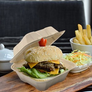 Composteerbare Clamshell neemt Voedselcontainers, Natuurlijke Beschikbare Milieuvriendelijke Bagasse, Sugar Cane Fibers 4