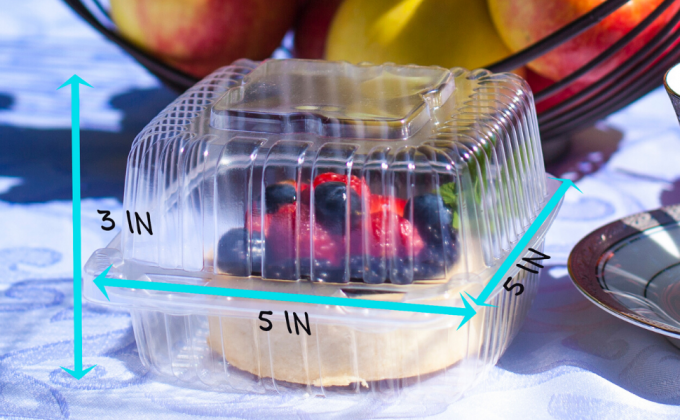 Haalt het Clamshell Scharnierende Vouwbare Pak van de Blaarsalade, Prep Luchtdichte Container van de Compartimentenmaaltijd Lunchdoos weg 11