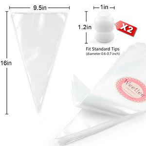 De biologisch afbreekbare Zakken van Gebakjeleidingen, Cake die Zakken verfraaien, Bakkend de Leveringsuitrustingen van het Koekjessuikergoed, Bevriezende Zakken 1