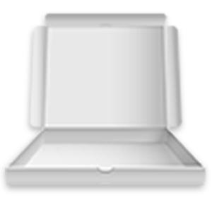 De Verpakkingsdocument van de douanepizza Vakje Golf met Verschillende Grootte, Kringloopdocument Eenvoudig de Lunchvakje van het Pizzapakket 4