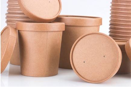 Vriendschappelijke Eco, Bestand Olie, de Kom van de Rijstnoedels van de Saladesoep, Bamboepulp, Wegwerpproduct, Kraftpapier-het Deksel van de Papierkom 13