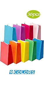 Het de Kleurendocument van TOMNK 36PCS 9 behandelt Zakken 5,2“ x 3,3“ x 9,2“