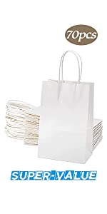 Van TOMNK 70PCS het Witboekzakken 5,2“ x 3,5“ x 8“