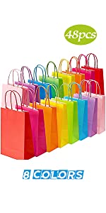 TOMNK 48PCS 8 Kleuren Kleine Document Giften doet 5,2“ x 3,3“ x 8“ in zakken