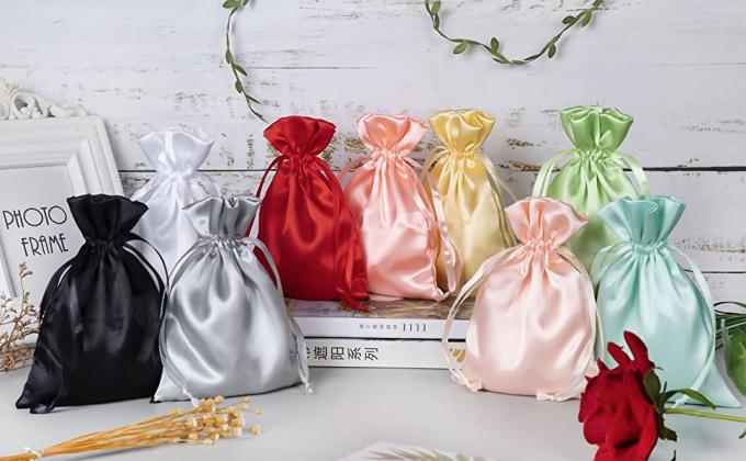 Satijnzak, Fluweelzakken, Drawstring-Juwelenzakken, Pu-Leerpak, Katoenen Canvastotalisator, Partijlevering 0