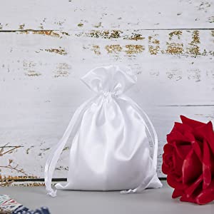 Satijnzak, Fluweelzakken, Drawstring-Juwelenzakken, Pu-Leerpak, Katoenen Canvastotalisator, Partijlevering 4