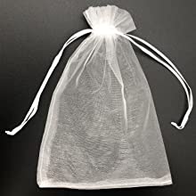Organzazakken, Mesh Drawstring Gift Bags Small voor van de de Partijbaby van het Juwelenhuwelijk de Zakken van de de Douchegunst 20