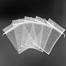 Organzazakken, Mesh Drawstring Gift Bags Small voor van de de Partijbaby van het Juwelenhuwelijk de Zakken van de de Douchegunst 22
