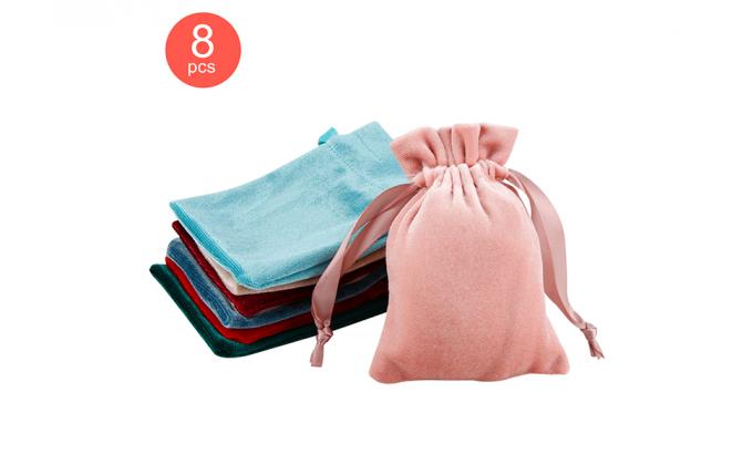 De Zakken van de fluweelgift, de Zakken van Fluweeldrawstring, Armbanden, Halsbanden, Horloges, Ringen, Juwelen verpakking 7