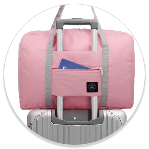 Sportenduffel Zak, Vouwbare Opslagzak, Toiletry Make-up, Katoenen van het de Zakcanvas van de Reisschouder Zakken met Ritssluitingen 20